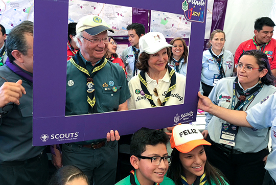 Kungaparet vid 71st Baden-Powell Fellowship i Mexico | Kungahuset